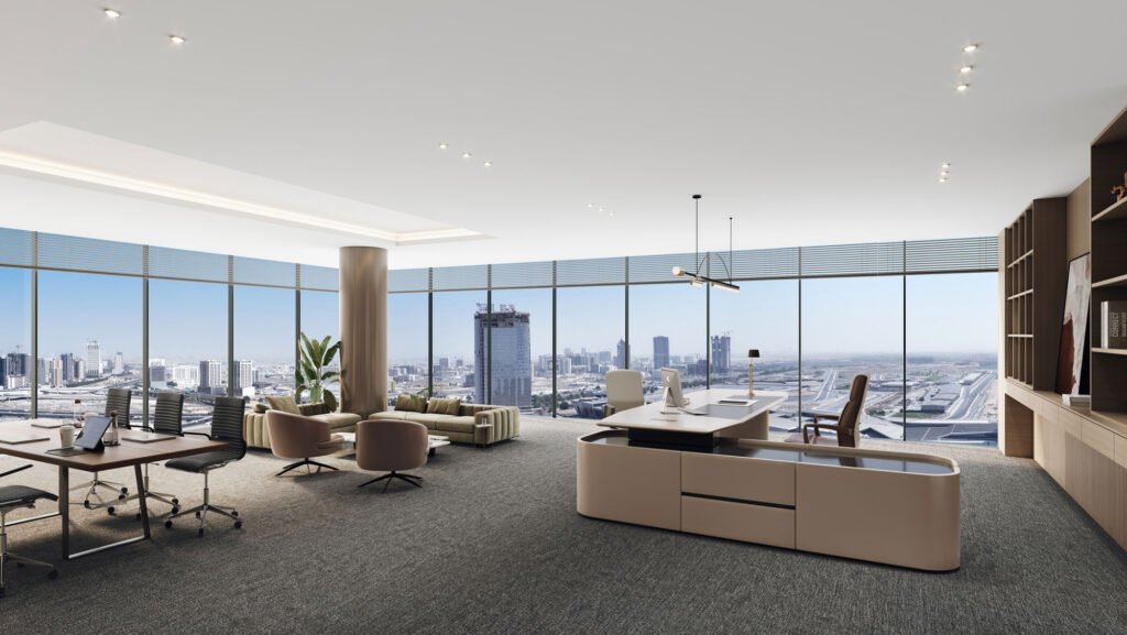 Luxury office spaces in the Royal Centurion building, Motor City.